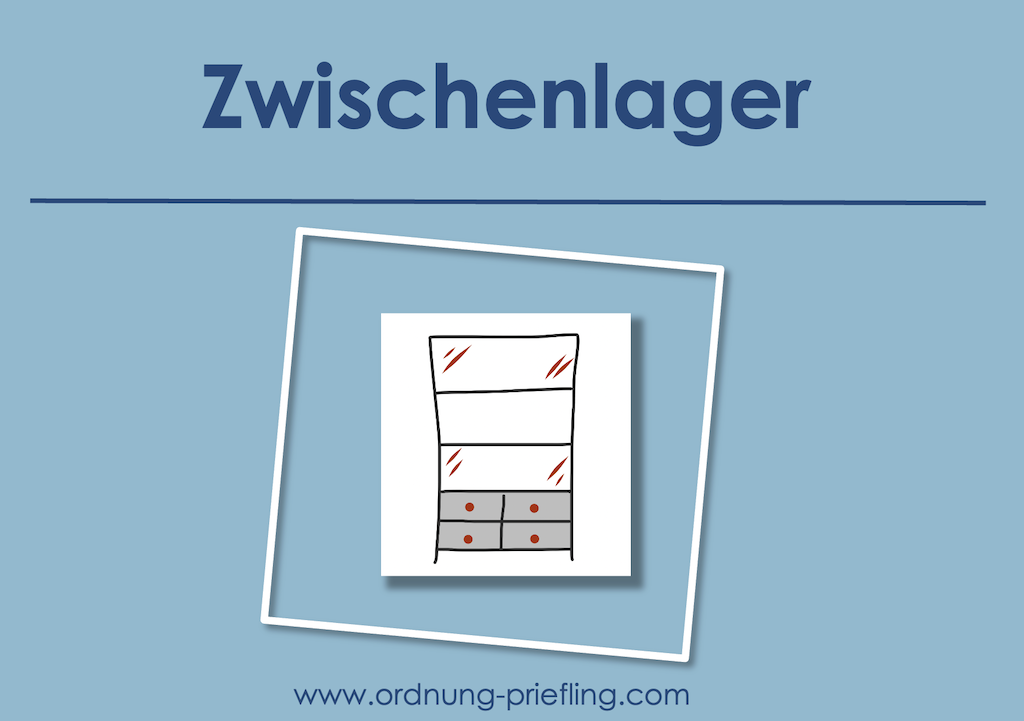 Zwischenlager Schrank