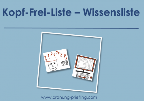 Unterschied zwischen Kopf-Frei-Liste und Wissensliste
